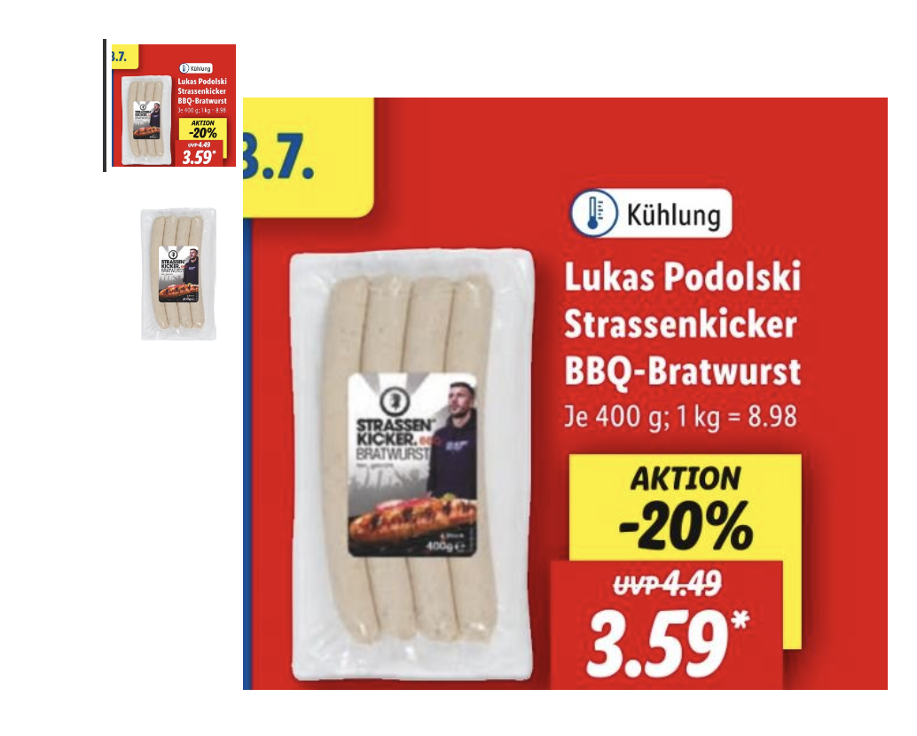 Lukas Podolski Strassenkicker für 3,59 €