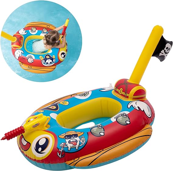 Aufblasbares Piratenboot mit integrierter Spritzpistole, – 27% bei Amazon!