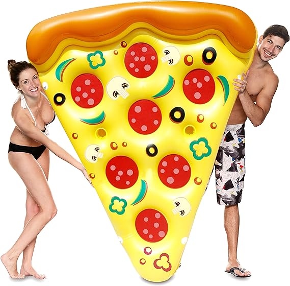 Zusammensetzbare, aufblasbare Pizzastücke für 31,99€ bei Amazon